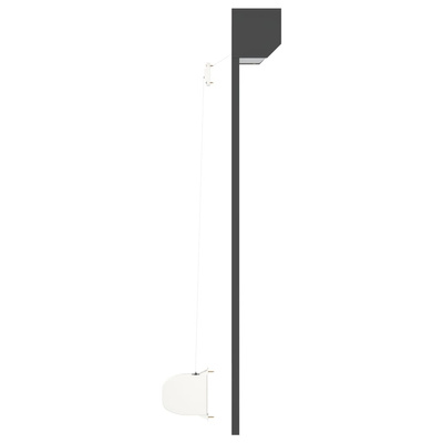 vidaXL Roleta zewnętrzna, aluminiowa, 100 x 120 cm, antracytowa