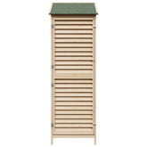 Shed ogrodowy naturalny 59 x 56 x 176 cm Drewno Świerkowe