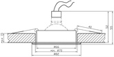 Nowoczesna oprawa wpuszczana MR16 UA-01 SNS/AL srebrna ruchoma aluminium + oprawka GU10