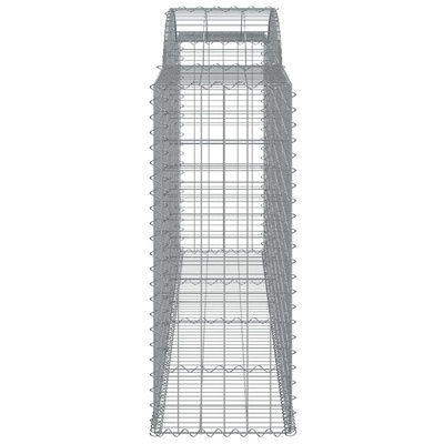 Kosze gabionowe, 30 szt, 300x50x120/140cm, galwanizowane żelazo