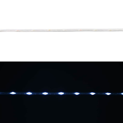 Lina świetlna z 1200 diodami LED Zimna biel 50 m PVC
