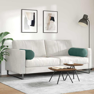 Poduszki Wałkowe 2 pcs Ciemna zieleń ? 25 x 70 cm