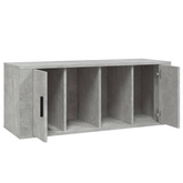vidaXL Szafka pod TV, szarość betonu, 100x35x40 cm model standard