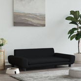 vidaXL Legowisko dla psa, czarne, 100x54x33 cm, aksamitne