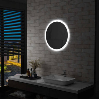 vidaXL Lustro łazienkowe z LED, 60 cm