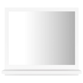 vidaXL Lustro łazienkowe, białe 40x10,5x37 cm, materiał drewnopochodny