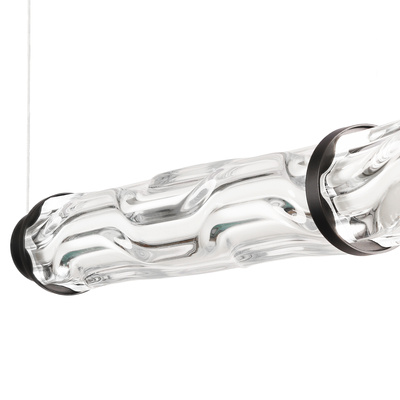Lampa wisząca Corte szklana pozioma nad stół podwójna LED 18W 3000K