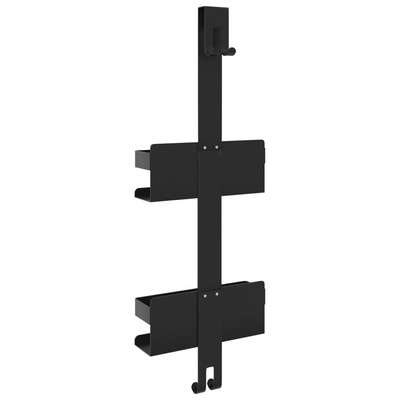 Wiszący organizer prysznicowy, czarny mat, stal nierdzewna 304