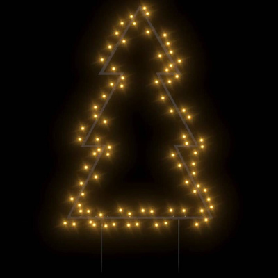 vidaXL Świąteczna choinka na szpikulcach, 80 LED, 60 cm