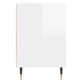 vidaXL Szafka pod TV, wysoki połysk, biała, 100x35x55 cm