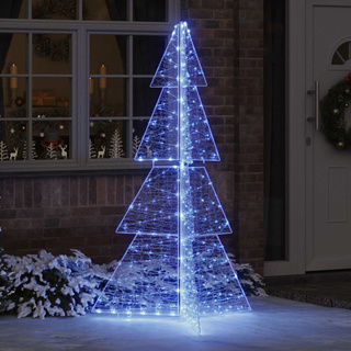 Choinka z 240 diodami LED Niebieski 180 cm Akryl
