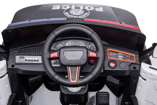 Auto Na Akumulator BBH-021 Policyjne Białe