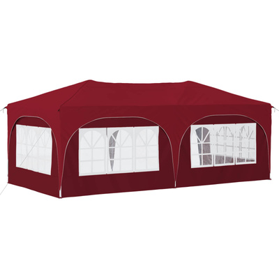Namiot imprezowy rozkładany 575 x 288 x 245 cm bordowy