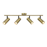 Lampa mosiądz ścienna/sufitowa listwa 4x15W Colly 94-01740