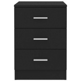 vidaXL Szafki nocne 2 szt., czarne 38x35x56 cm materiał drewnopochodny