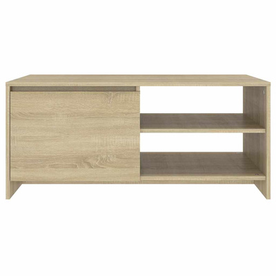 Stolik kawowy, dąb sonoma 102x50x45 cm, materiał drewnopochodny