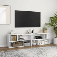 vidaXL Szafka pod TV, biała, 149x30x52 cm, materiał drewnopochodny