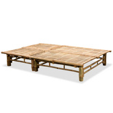 vidaXL Podwójny leżak, bambus