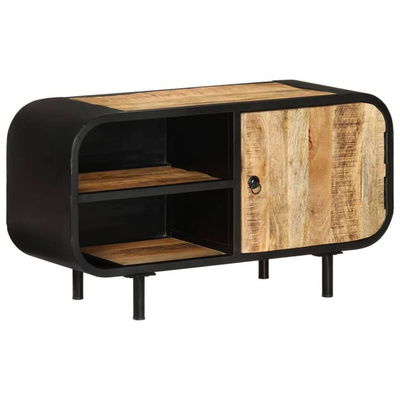 vidaXL Szafka pod TV, 90x30x48 cm, surowe drewno mango