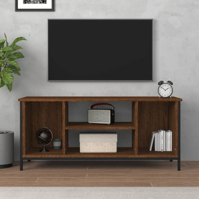 vidaXL Szafka pod TV, brązowy dąb 102x35x45 cm materiał drewnopochodny