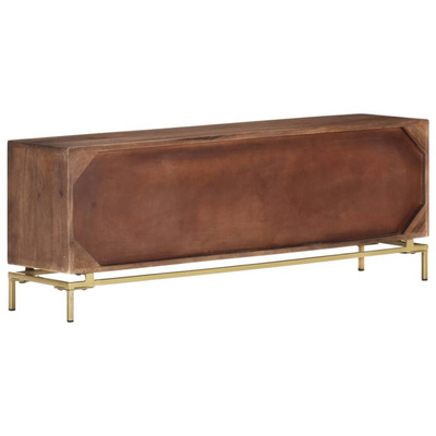 vidaXL Szafka pod TV, 120x30x46 cm, lite drewno mango