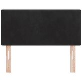 Zagłówek Czarny 100 cm Aksamit