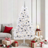 Sztuczna choinka Biały 90 x 90 x 180 cm PVC i Metal