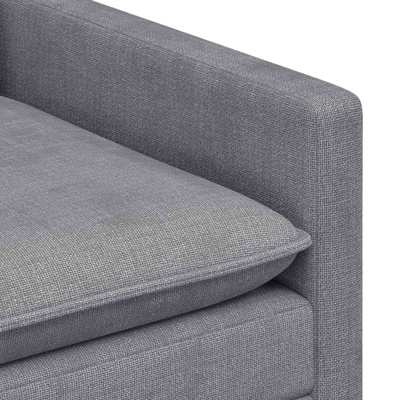 Sofa jasnoszary 126 x 81 x 87,5 cm Poliester