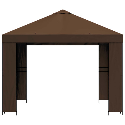 Altana 3 x 3 m brązowy Poliester i Stal 190 gsm