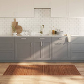 vidaXL Dywan prostokątny, brązowy, 80x200 cm, bambusowy