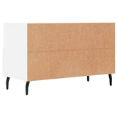 vidaXL Szafka pod TV, biała, 80x36x50 cm, materiał drewnopochodny