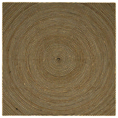 Dywany pokojowe Czarny 240 x 240 cm Juta
