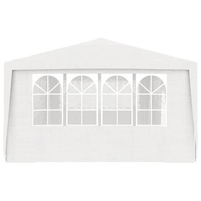 vidaXL Namiot imprezowy ze ściankami, 4x9 m, biały, 90 g/m²