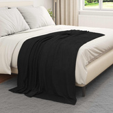 Koce narzutowe 24 pcs Czarny 170 x 130 cm Polar