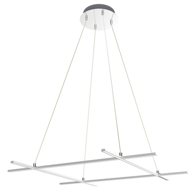 Lampa wisząca Led ANDROS 4-punktowa – geometryczny kształt - designerska lampa do salonu 4000K