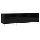 vidaXL Szafka pod TV, czarna, 150x30x44,5 cm, materiał drewnopochodny