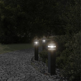 Zewnętrzna lampa stojąca, czarna, 50 cm, aluminium