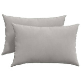 Poduszki na sofę 2 pcs Jasnoszary 60 x 40 cm tkanina
