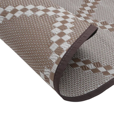 vidaXL Dywan na zewnątrz, brązowy, ?200 cm, PP