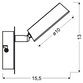 Lampa ścienna Candellux Isla 91-61706 led 3000K