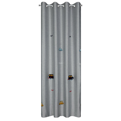 Zasłona Alvin srebrna 140x250