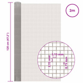 Siatka ekranowa 120 x 200 cm 6 Mesh Stal nierdzewna 201 srebrny