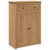 Szafka na buty PANAMA, 80x40x114 cm, lite drewno sosnowe