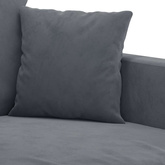 Sofa 2-osobowa, ciemnoszary, 120 cm, tapicerowana aksamitem