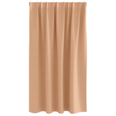 Firany blackout z kółkami 2 pcs Jasny Brąz 140 x 140 cm