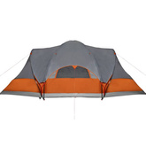 vidaXL Namiot rodzinny tipi, 8-os., szaro-pomarańczowy, wodoszczelny model standard