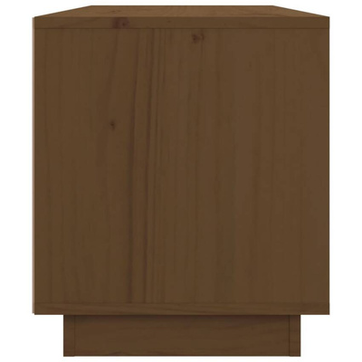 vidaXL Szafka pod TV, miodowy brąz, 80x34x40 cm, lite drewno sosnowe
