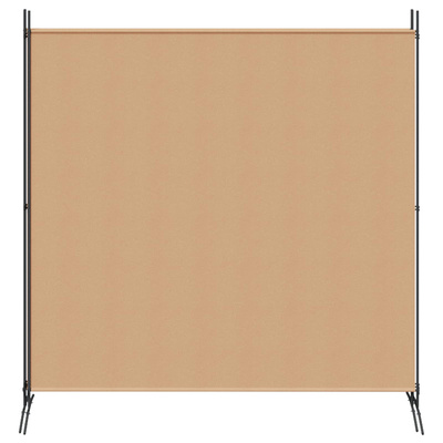 4-panelowy parawan Beżowy 525 x 180 cm tkanina