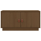 vidaXL Szafka pod TV, miodowy brąz, 80x34x40 cm, lite drewno sosnowe