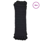 Lina do łodzi 2 mm 15 m Czarny Poliester